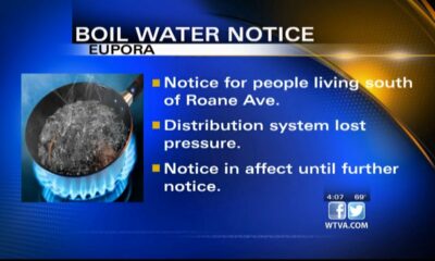 Eupora issues boil water alert on Thursday for some of its customers