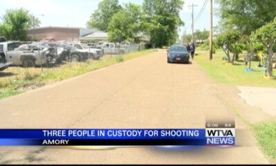 6 PM Report - Amory Police took three people into custody after Friday morning shooting