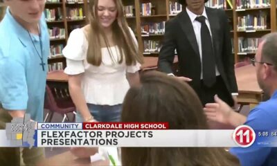 Students present their projects at Clarkdale High School through the FlexFactor Program