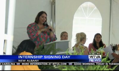 High school students in New Albany were part of a special type of signing day