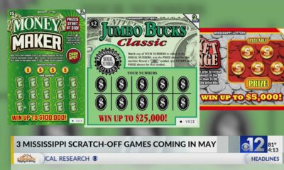 3 Mississippi scratch-off games coming in May 2024