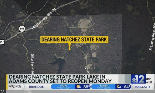 Bob M. Dearing Natchez State Park Lake to reopen