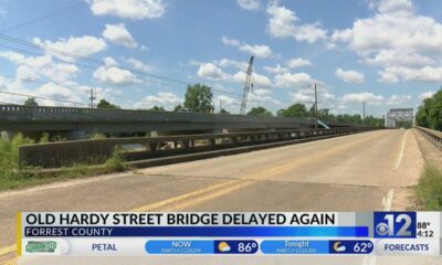 Weather delays opening of East Hardy Street Bridge