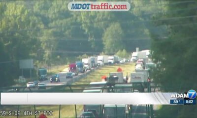 Interstate-59 south backed up late Wednesday afternoon by single-vehicle accident