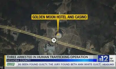 Three arrested in human trafficking operation at Mississippi casino