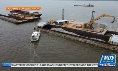 Nature Conservancy in Mississippi constructing Tony Trapani Oyster Reef