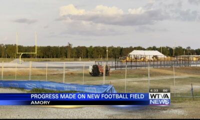 New goalposts set up at Amory football field