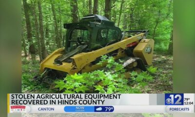 Stolen agriculture equipment recovered in Hinds County