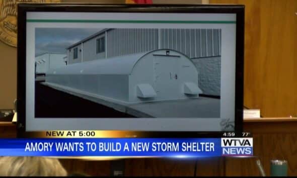 Amory aims to build large storm shelter before next severe weather season