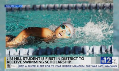 Jim Hill student is first in district to receive swimming scholarship