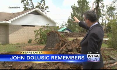 10 Years Later: WTVA Meteorologist John Dolusic recounts the damage he faced after tornado