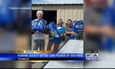 Humane society gifted 1,500 pounds of dog food