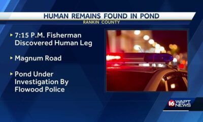 Human remains found in Flowood pond