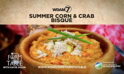 Farm to Table: Summer corn and crab bisque