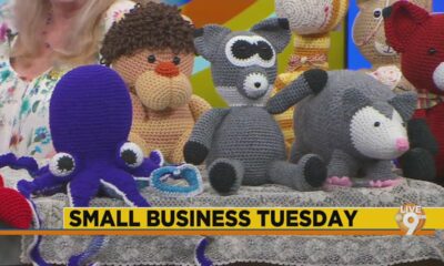 Donna Corken crochets stuffed animals