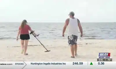 Beach treasure hunting in South Mississippi