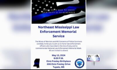 Interview: Law enforcement memorial service scheduled for May 13 in Tupelo