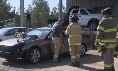 Firefighters extrication class