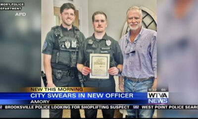 The city of Amory swears in a new officer