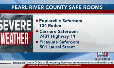 Safe rooms opening in Pearl River County ahead of severe weather