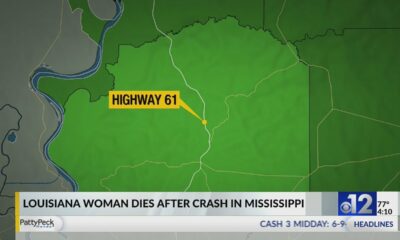 Louisiana woman killed in Mississippi crash