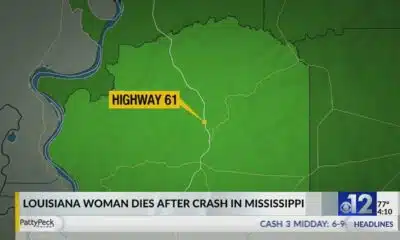 Louisiana woman killed in Mississippi crash