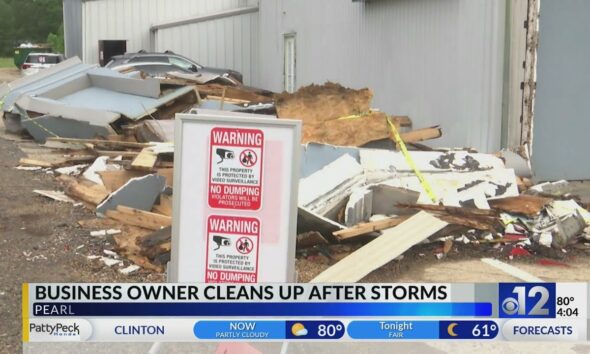 Pearl business owner concerned about more damage from storms