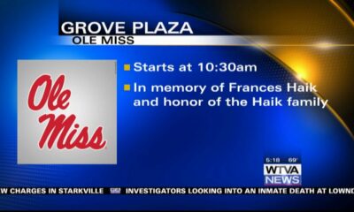 The University of Mississippi is dedicating its new Grove Plaza