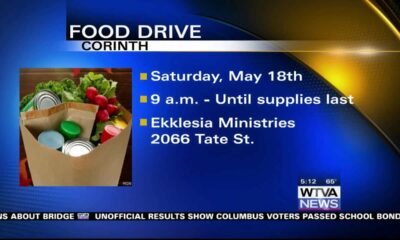 A food drive is happening in Corinth