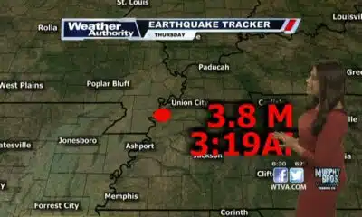 Earthquake recorded early Thursday morning in north Tennessee