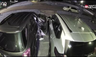 Teens caught on camera trying to break into cars