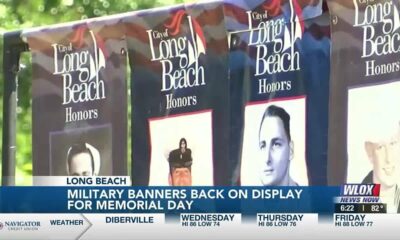 Military Heroes banners back on display in Long Beach for Memorial Day