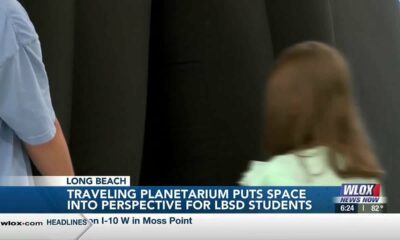 Traveling planetarium puts space into perspective for Long Beach School District students