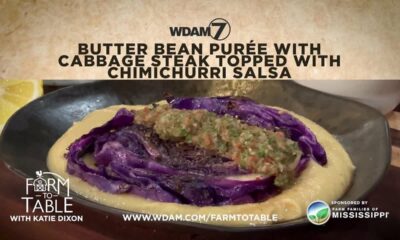 Farm to Table: Cabbage steaks with butter bean puree
