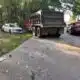 Dump truck involved in crash near Northeast Jones High School