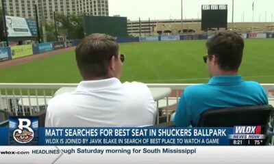 Matt DeGregorio searches for the best seat at Shuckers Ballpark