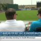 Matt DeGregorio searches for the best seat at Shuckers Ballpark