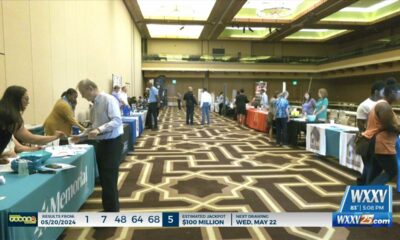 Job seekers attend the WXXV Job Fair in Biloxi