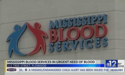 Mississippi Blood Services experiencing emergency shortage