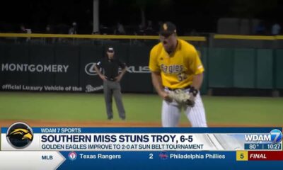 USM baseball rallies late _ again _ to gain catbird seat at Sun Belt tourney