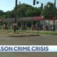 Woman shot at Jackson gas station