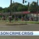 Woman shot at Jackson gas station