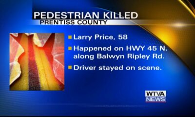 Pedestrian killed Saturday morning in Prentiss County