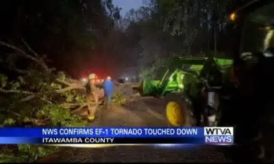 NWS confirms tornado touched down in Itawamba County on Wednesday