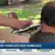 Polished Salon and Spa gives out free haircuts for the homeless