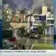 Fire crews fight early morning blaze at Providence Pointe Apartments in Biloxi