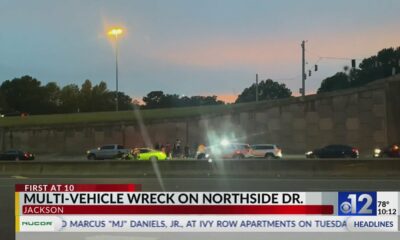 Multi-vehicle wreck on Northside Drive in Jackson