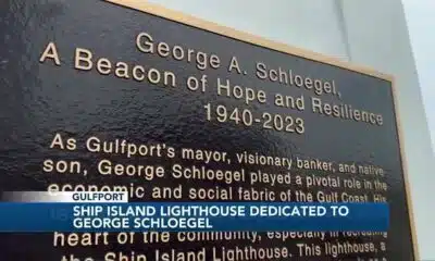 Former Gulfport mayor George Schloegel honored with lighthouse dedication