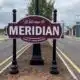 New signage up in Downtown Meridian