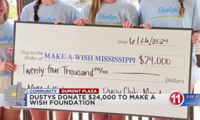 DUSTY'S CHECK PRESENTATION